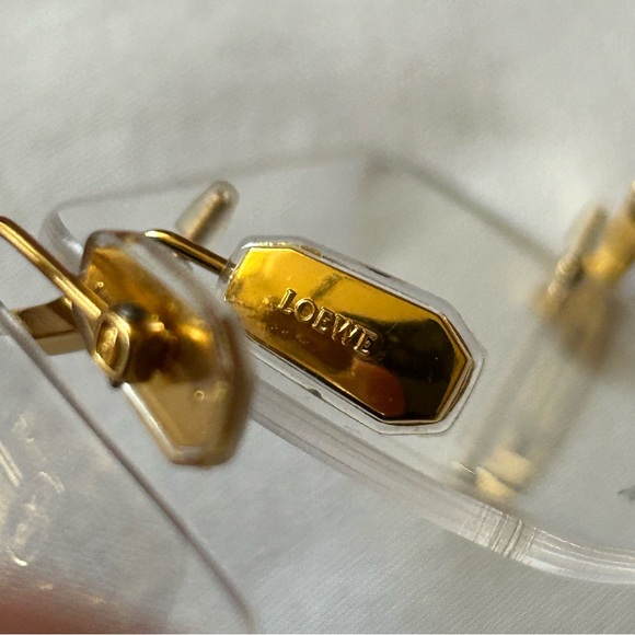 •Loewe LW50022U 030 Gold Rimless Eyeglasses Frame Made In Italy - Picture 7 of 10